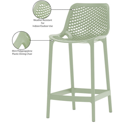 Mykonos Mint Outdoor Patio Stool, Set of 4