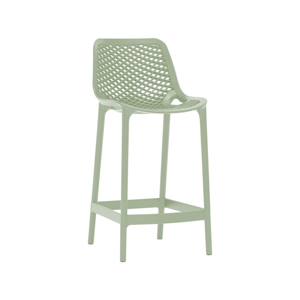 Mykonos Mint Outdoor Patio Stool, Set of 4