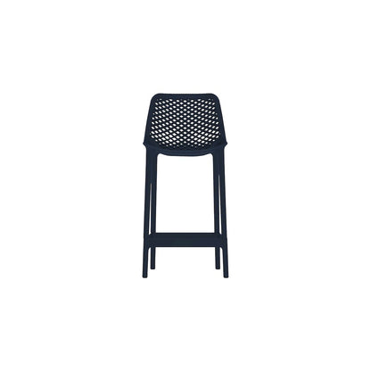 Mykonos Navy Outdoor Patio Stool, Set of 4