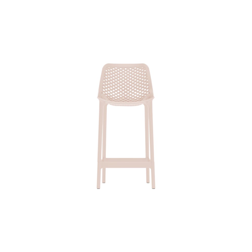 Mykonos Pink Outdoor Patio Stool, Set of 4