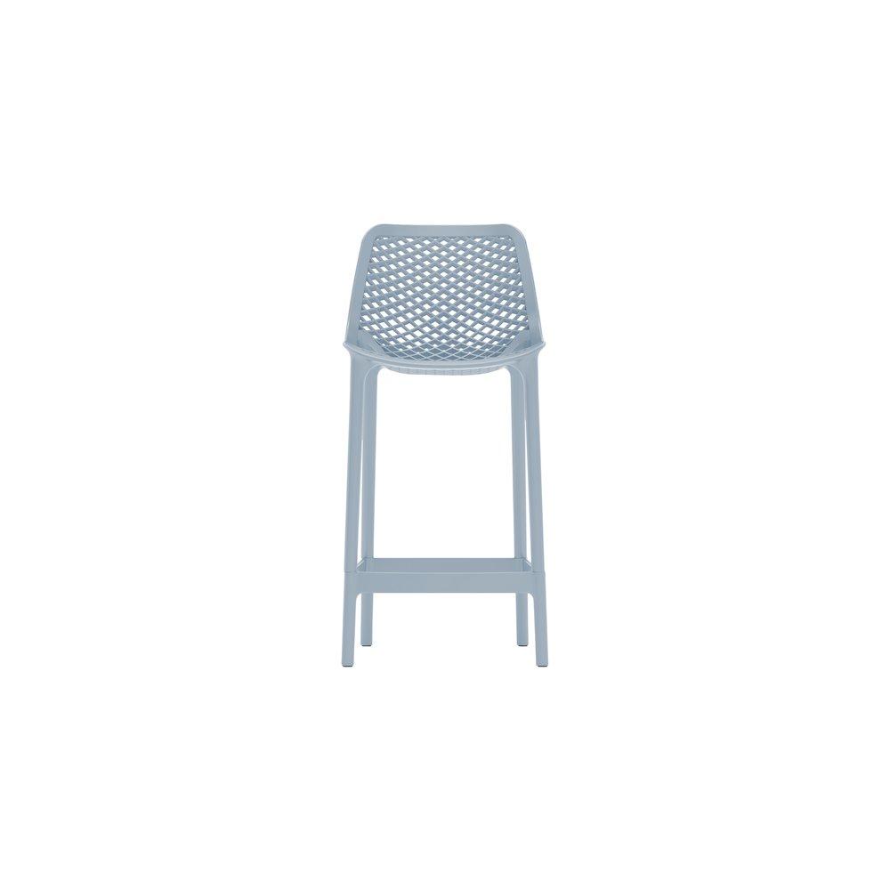 Mykonos Sky Blue Outdoor Patio Stool, Set of 4