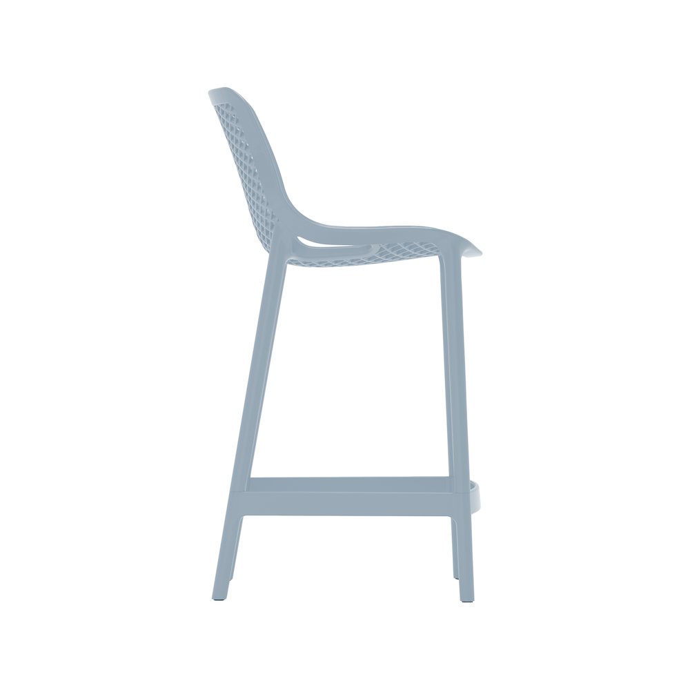 Mykonos Sky Blue Outdoor Patio Stool, Set of 4