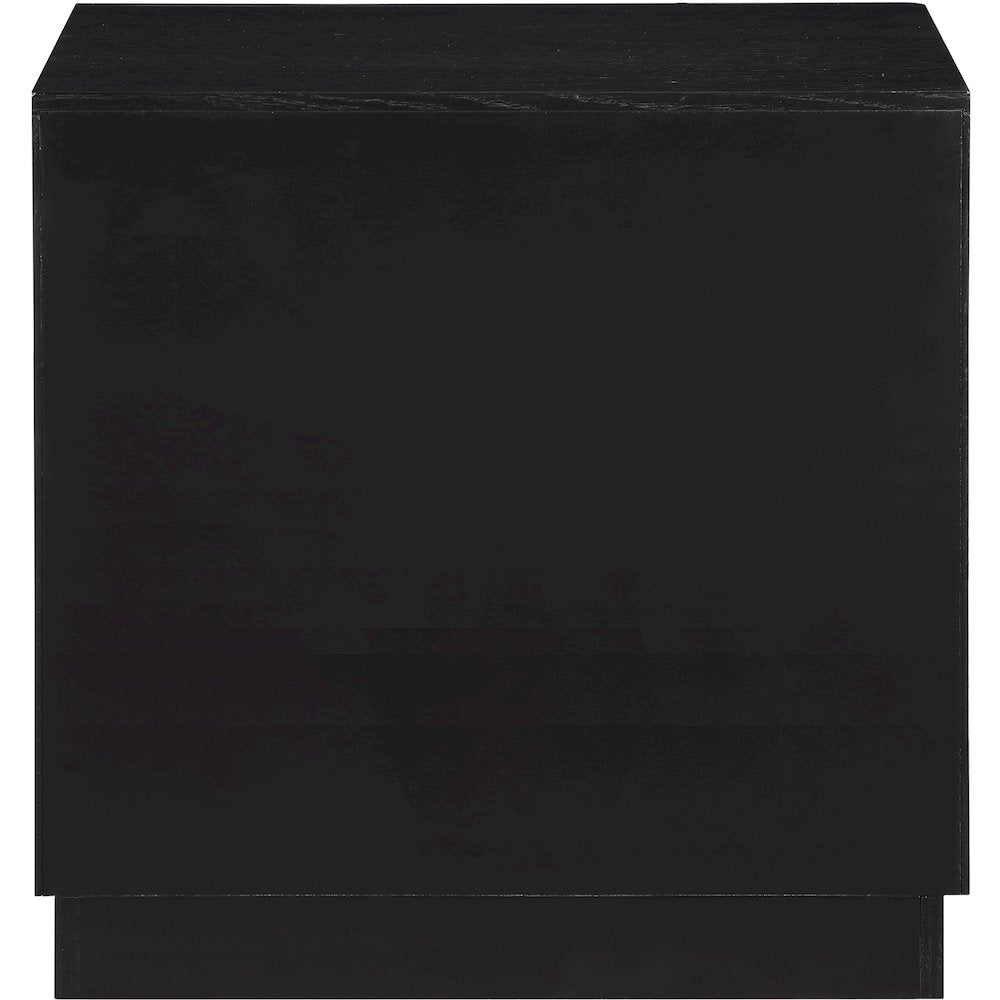 Scallop Black Night Stand