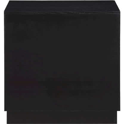 Scallop Black Night Stand