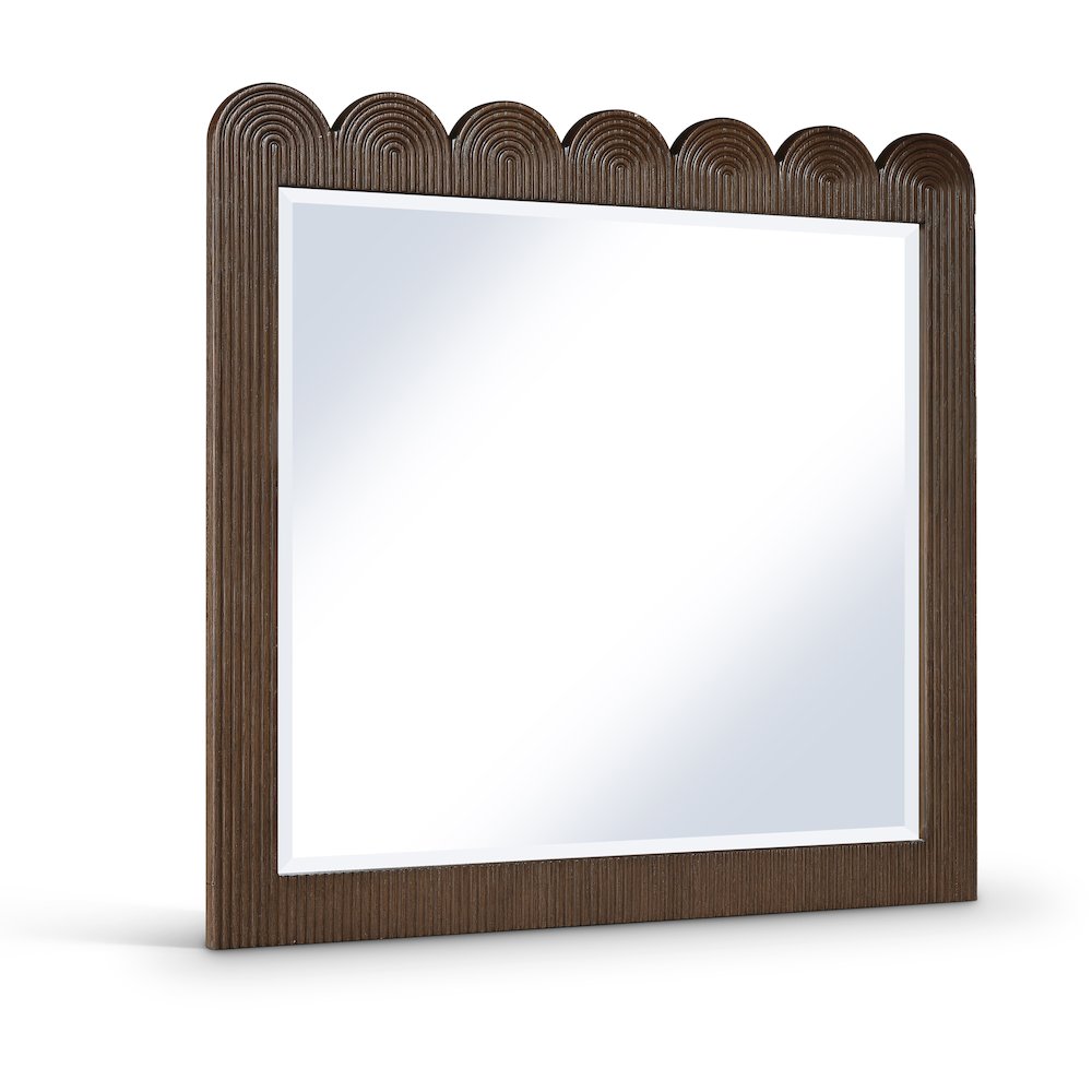Scallop Brown Mirror