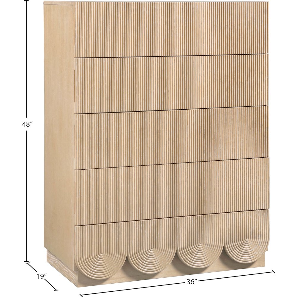 Scallop Natural Chest