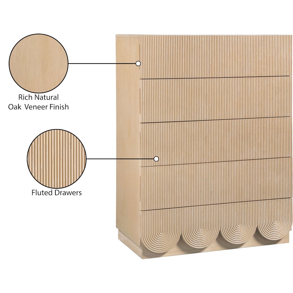 Scallop Natural Chest