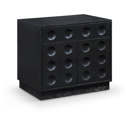 Compass Black Night Stand