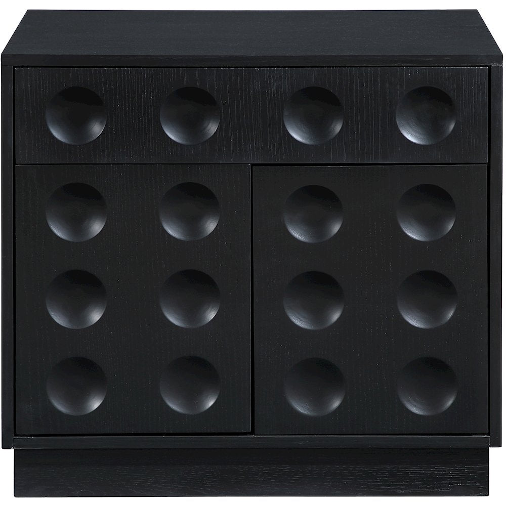 Compass Black Night Stand