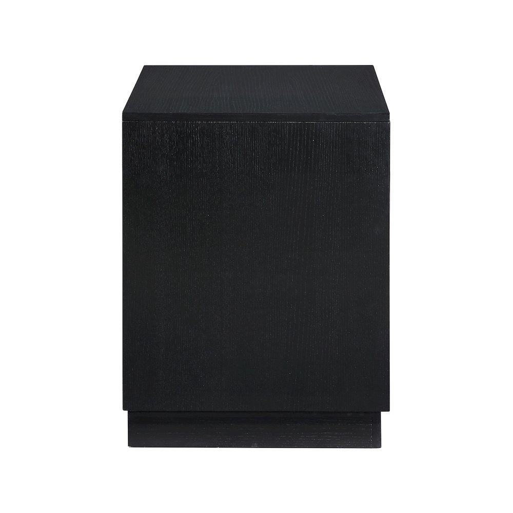 Compass Black Night Stand