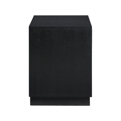 Compass Black Night Stand