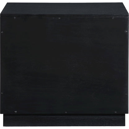 Compass Black Night Stand