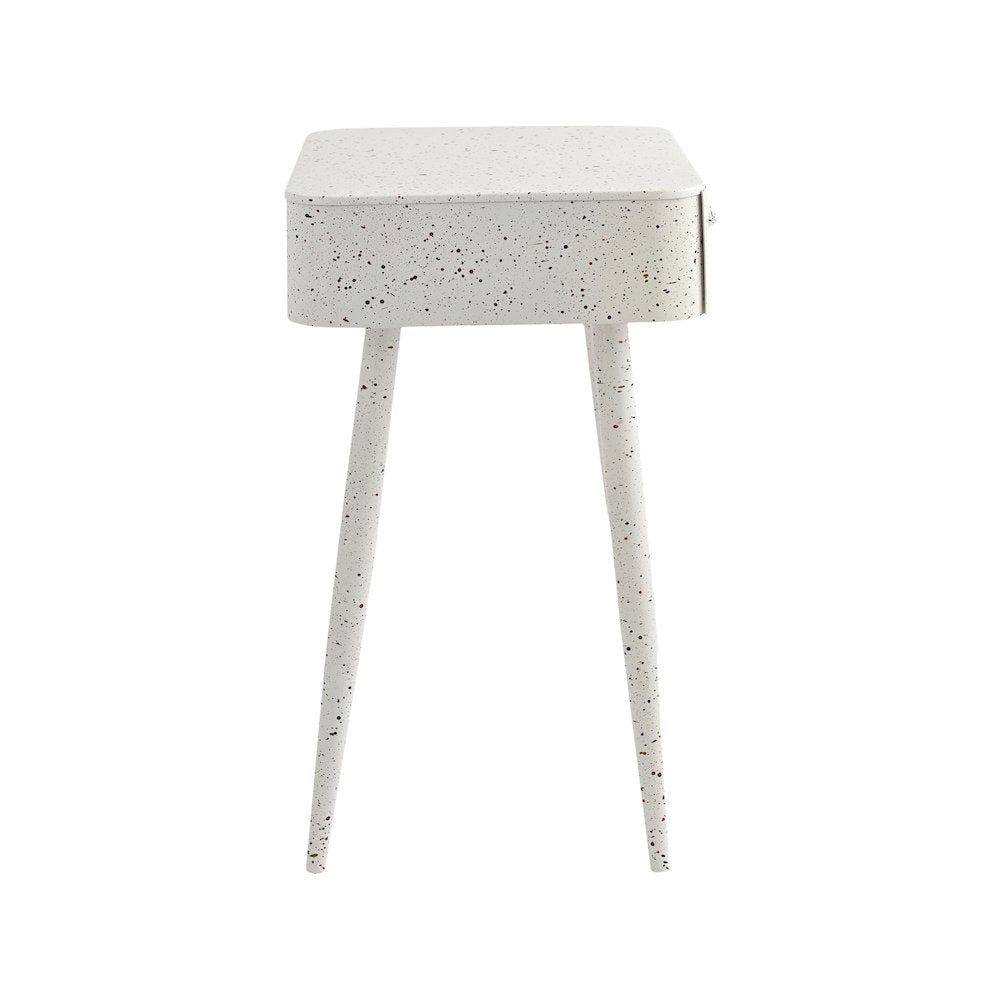 Rylan White Iron Night Stand