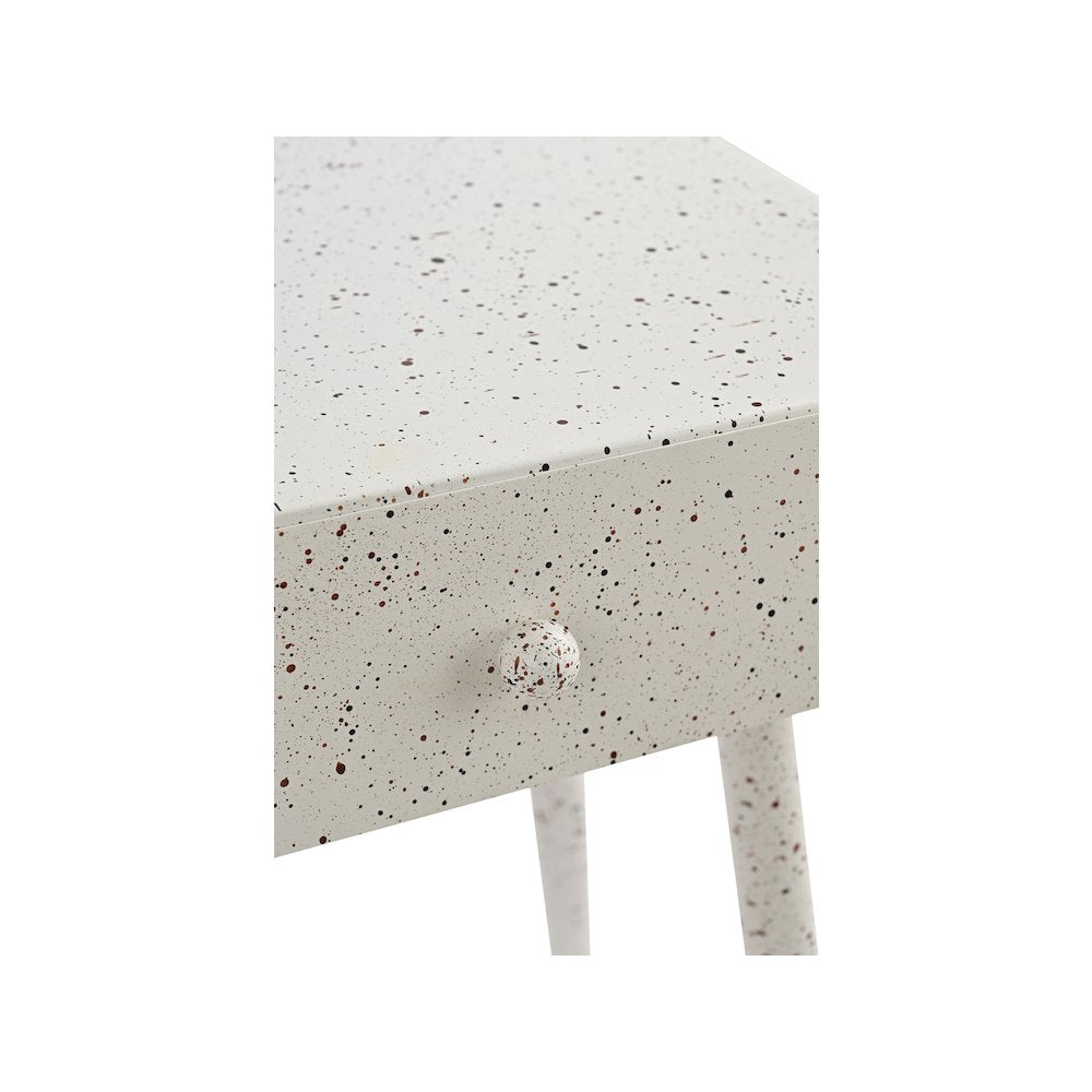 Rylan White Iron Night Stand