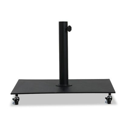 Belize Matte Black Steel Patio Umbrella Base