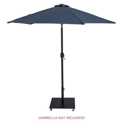 Belize Matte Black Steel Patio Umbrella Base