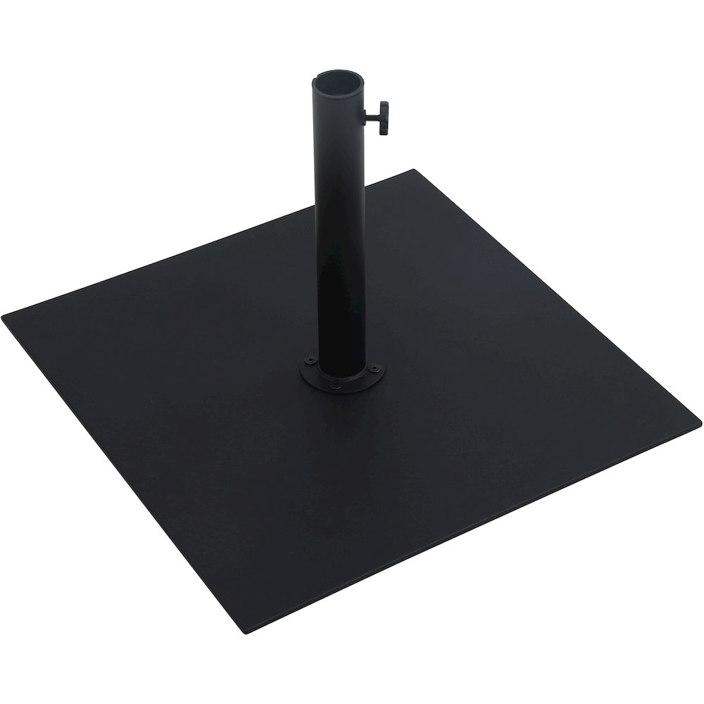 Belize Matte Black Steel Patio Umbrella Base