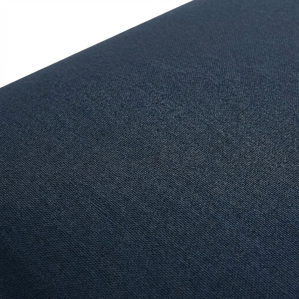 Navy Fabric Outdoor Patio Modular Sofa, Contemporary Style, Durable Material