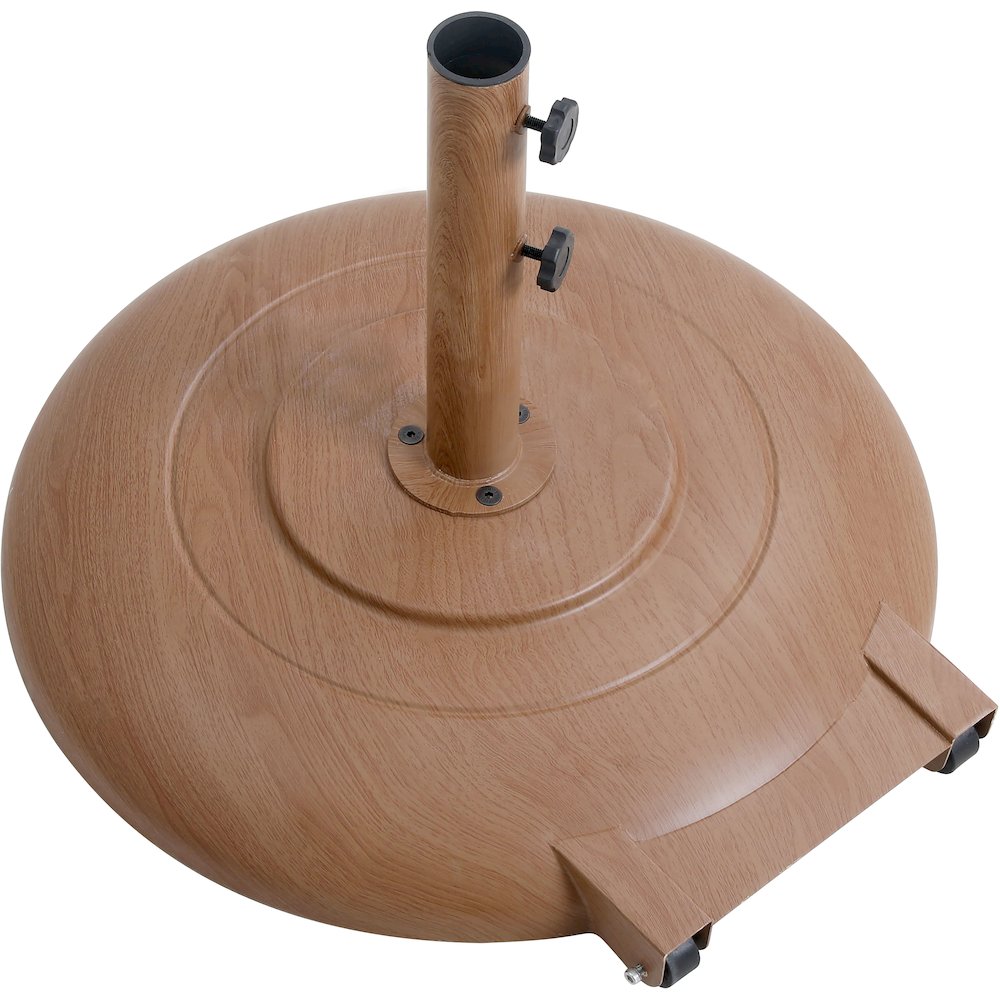 Cozumel Teak Steel Patio Umbrella Base