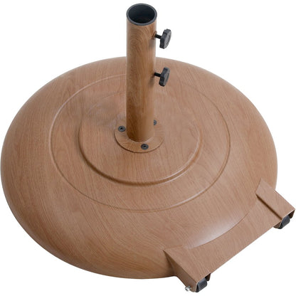 Cozumel Teak Steel Patio Umbrella Base
