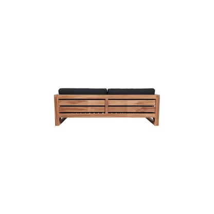 Anguilla Black Water Resistant Fabric Outdoor Sofa