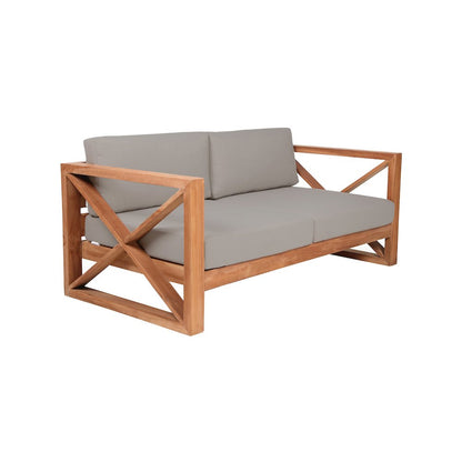Anguilla Grey Water Resistant Fabric Outdoor Sofa