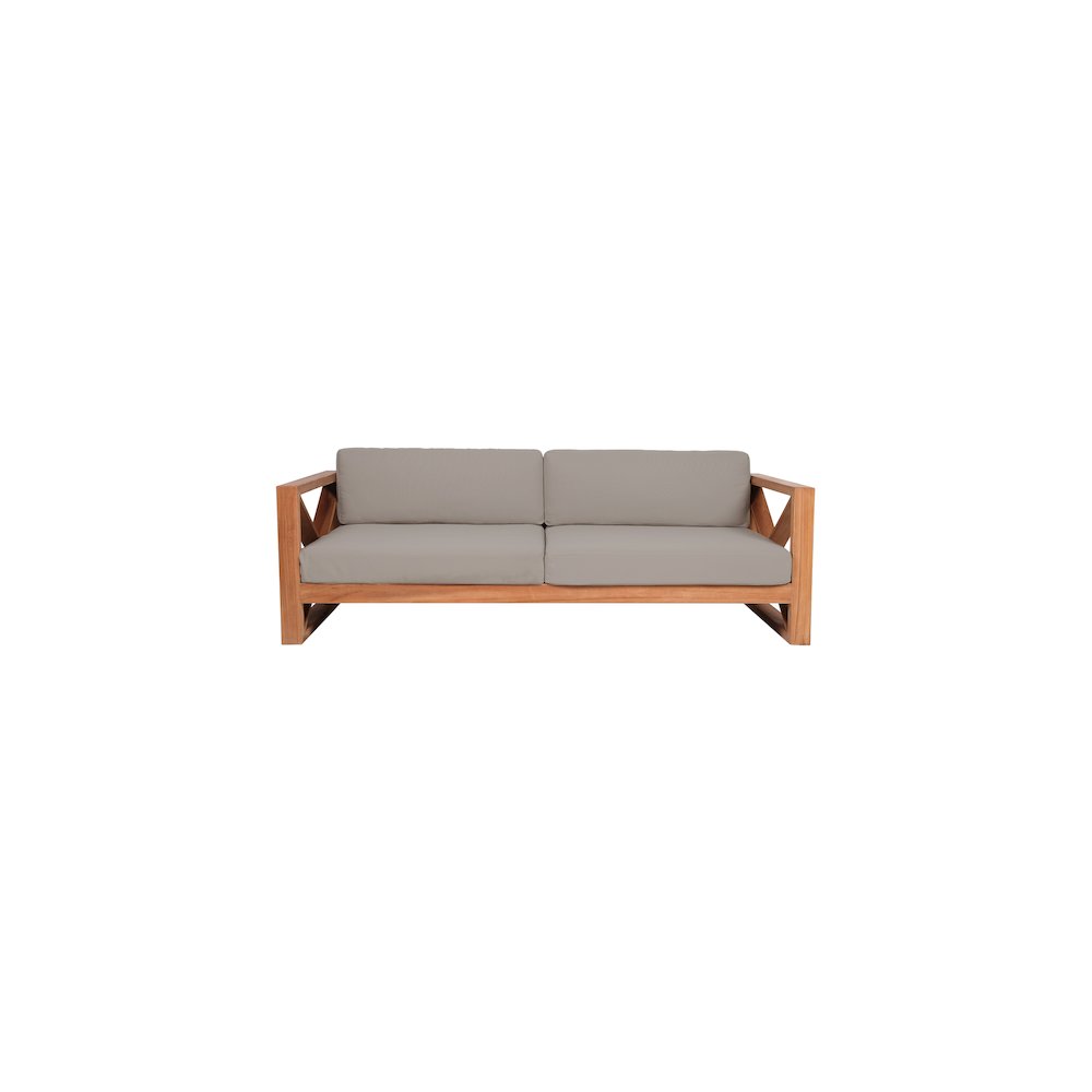 Anguilla Grey Water Resistant Fabric Outdoor Sofa