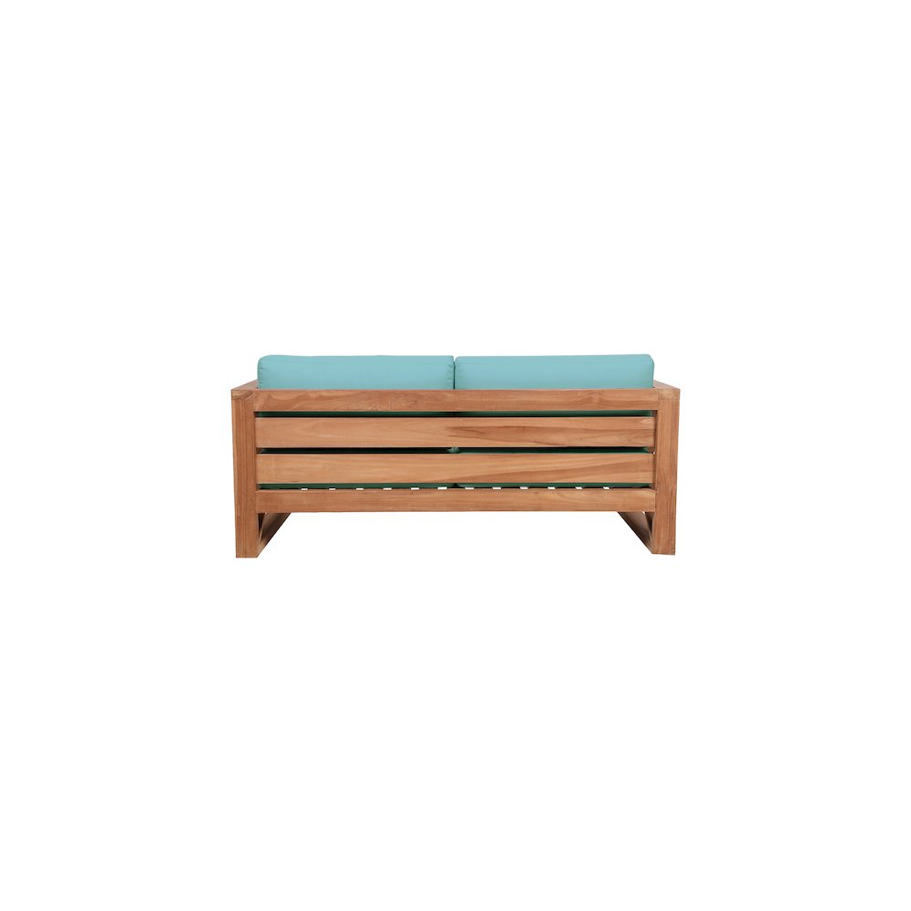 Anguilla Blue Water Resistant Fabric Outdoor Loveseat