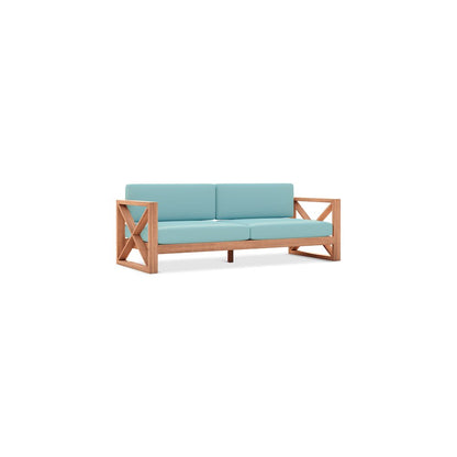 Anguilla Blue Water Resistant Fabric Outdoor Sofa