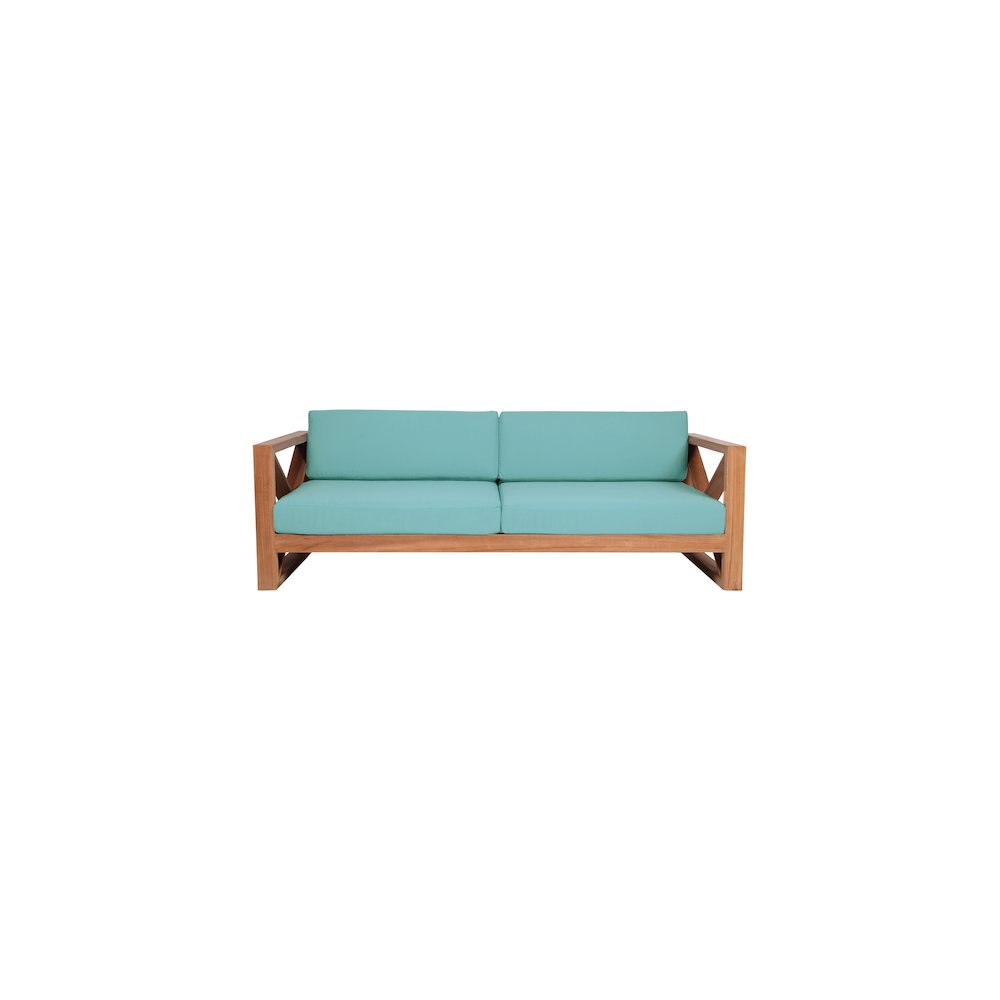 Anguilla Blue Water Resistant Fabric Outdoor Sofa