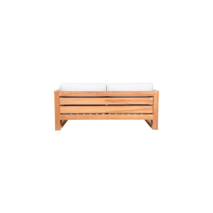 Anguilla Off White Water Resistant Fabric Outdoor Loveseat