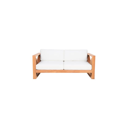 Anguilla Off White Water Resistant Fabric Outdoor Loveseat