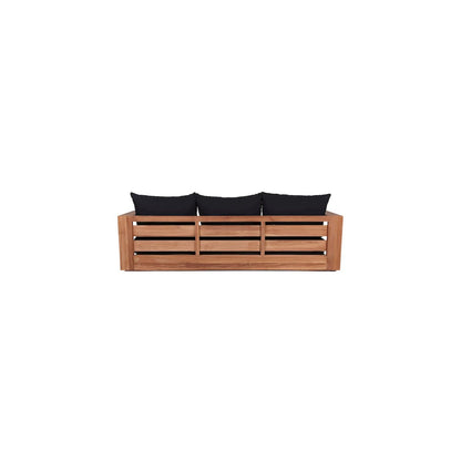 Tulum Black Water Resistant Fabric Outdoor Sofa