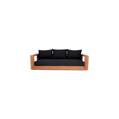 Tulum Black Water Resistant Fabric Outdoor Sofa