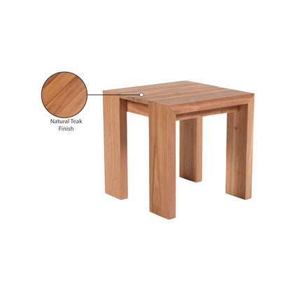 Tulum Natural Teak Outdoor End Table