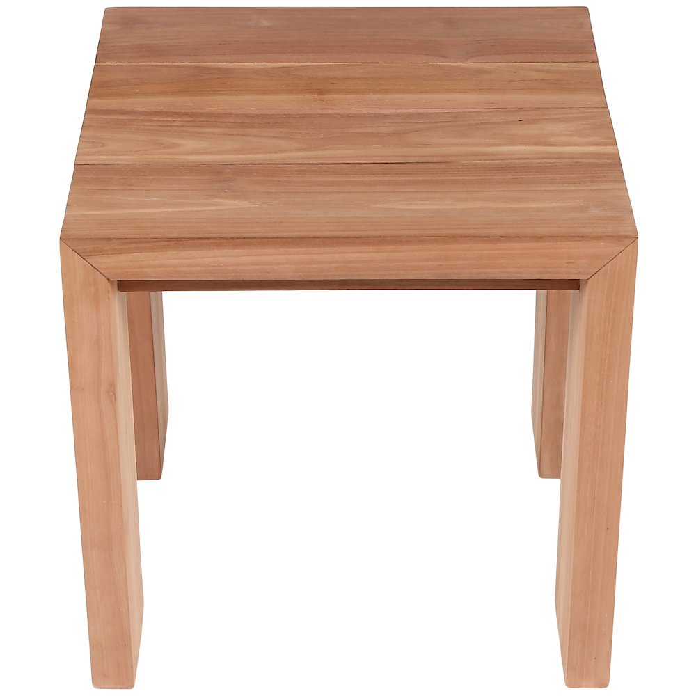 Tulum Natural Teak Outdoor End Table
