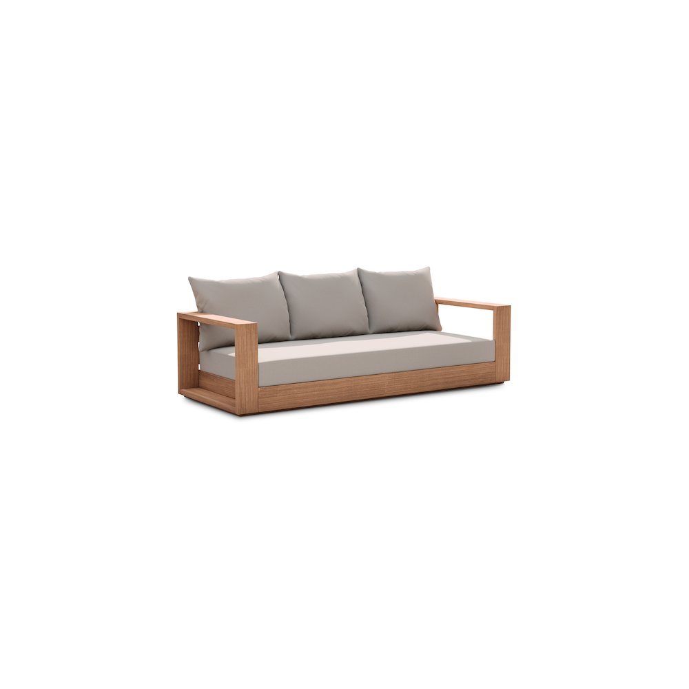 Tulum Grey Water Resistant Fabric Outdoor Sofa