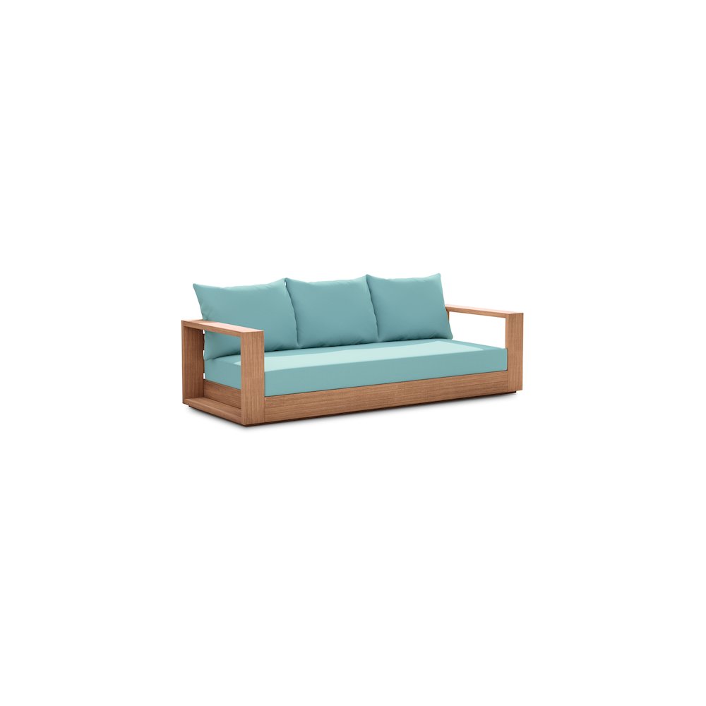 Tulum Blue Water Resistant Fabric Outdoor Sofa