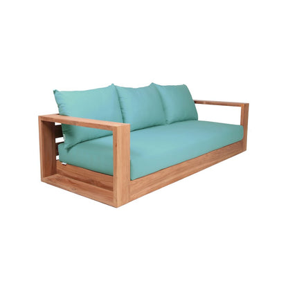 Tulum Blue Water Resistant Fabric Outdoor Sofa