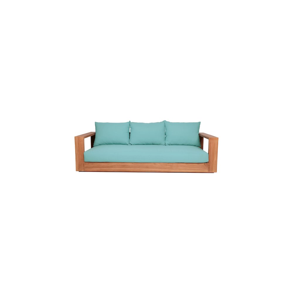 Tulum Blue Water Resistant Fabric Outdoor Sofa