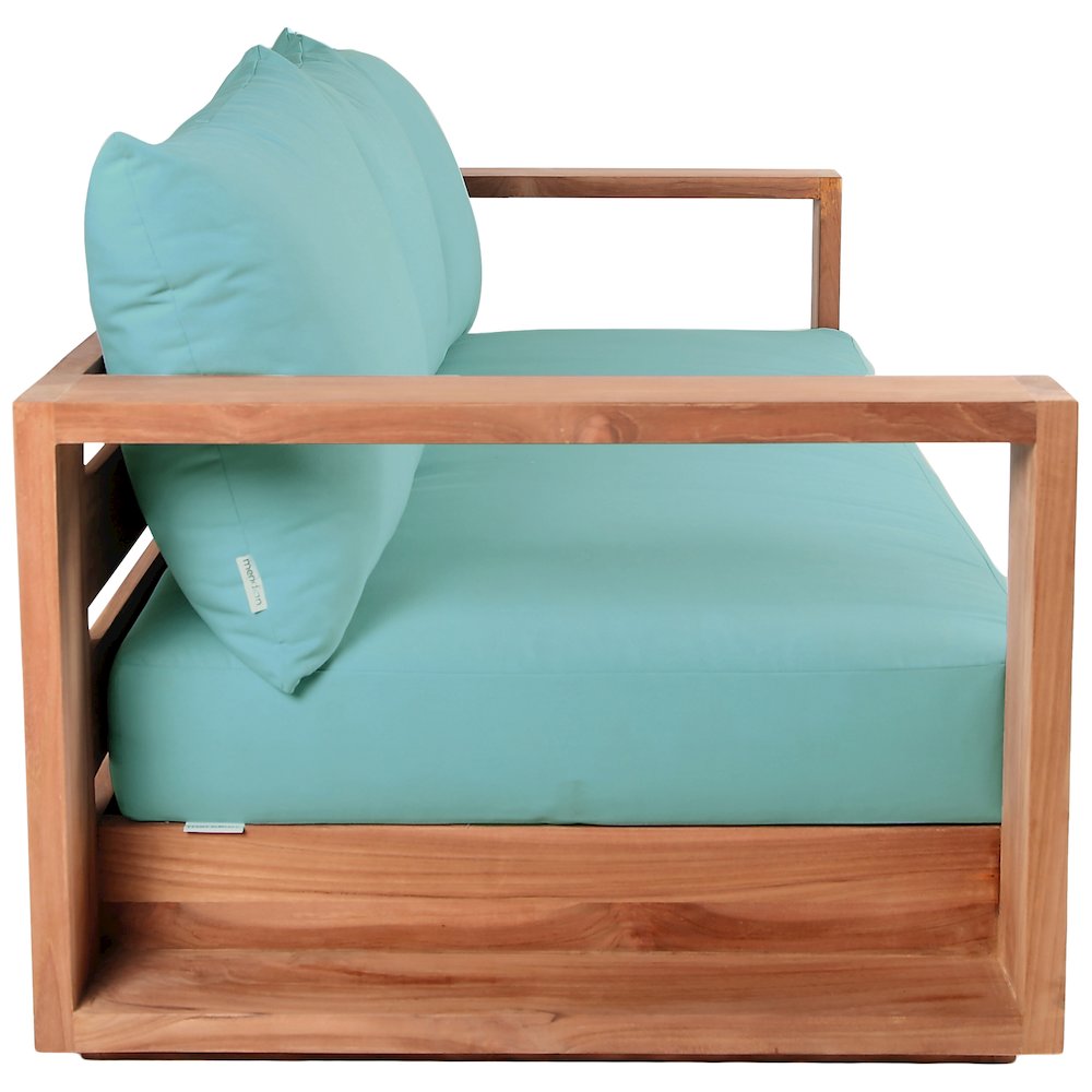 Tulum Blue Water Resistant Fabric Outdoor Sofa