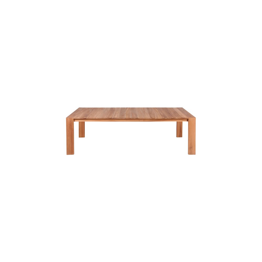 Tulum Natural Teak Outdoor Patio Dining Table