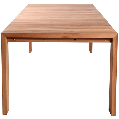 Tulum Natural Teak Outdoor Patio Dining Table