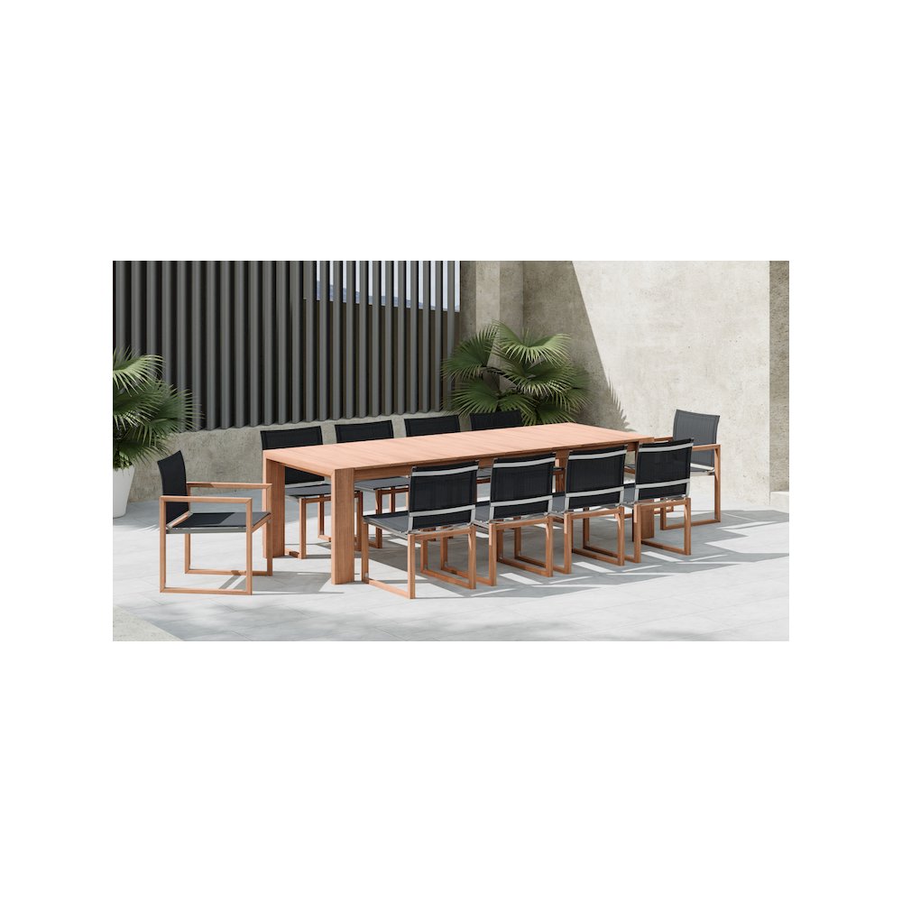 Tulum Natural Teak Outdoor Patio Dining Table