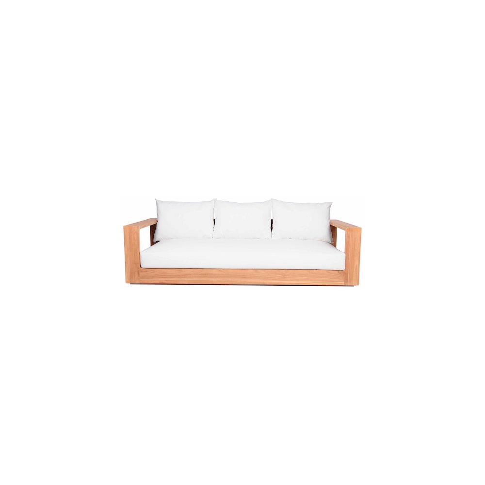 Tulum Off White Water Resistant Fabric Outdoor Sofa