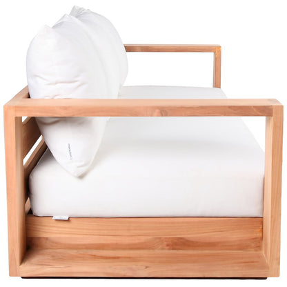 Tulum Off White Water Resistant Fabric Outdoor Sofa