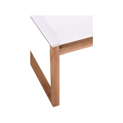 Tulum Off White Water Resistant Fabric Outdoor Patio Dining Side Chair