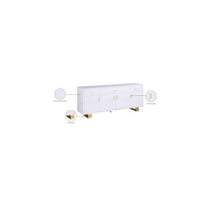 Excel White Lacquer Sideboard/Buffet