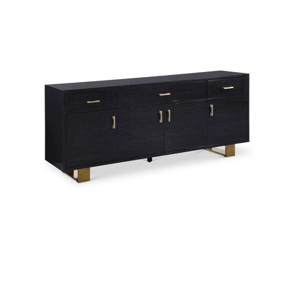 Excel Grey Oak Veneer Lacquer Sideboard/Buffet