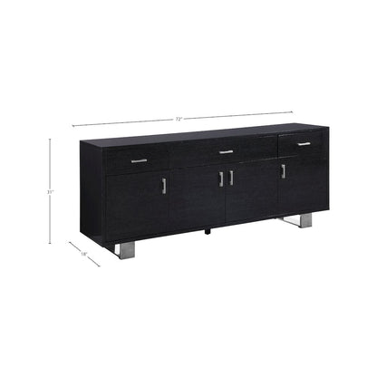 Excel Grey Oak Veneer Lacquer Sideboard/Buffet